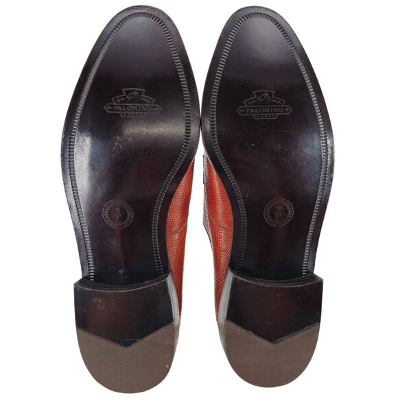 NEW Exotic Teju Lizard Monk Strap Loafers Mens 11.5 PALOMINO Dress Shoes Mexico - Picture 3 of 14